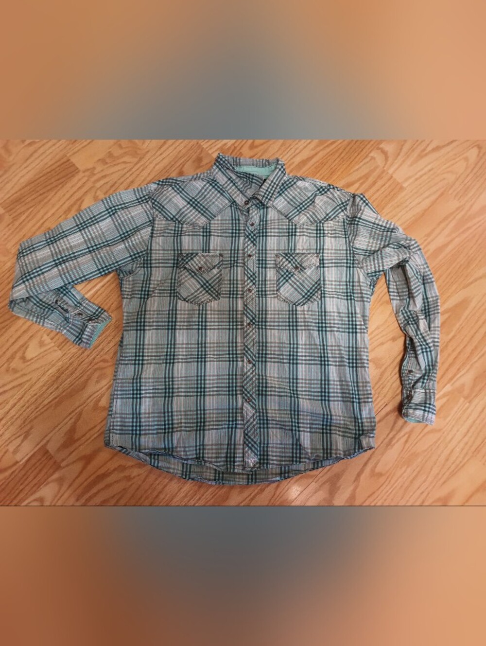 Wrangler 20x LS Pearl Snap Western Shirt. Men's 2X